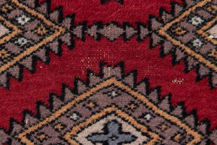 2' 7 x 4' 3 Hand Knotted Bokhara Oriental Wool Rug