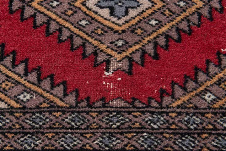 2' 7 x 4' 3 Hand Knotted Bokhara Oriental Wool Rug