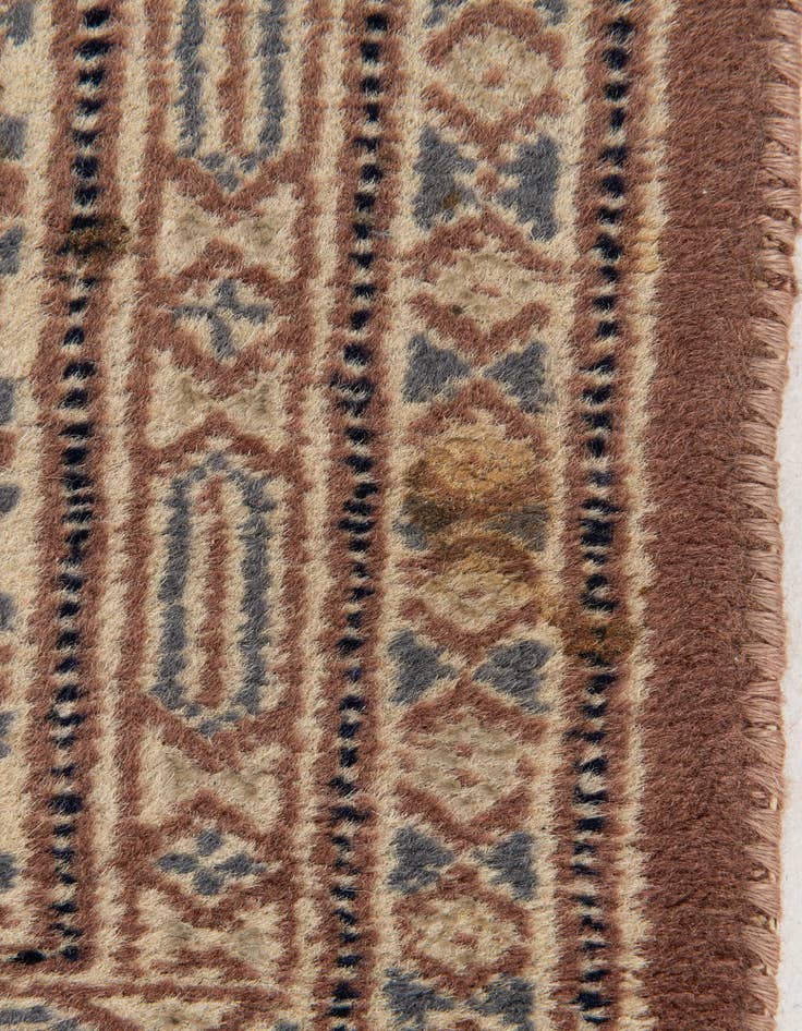Detail image of 3' 4 x 4' 11  Hand Knotted Bokhara Oriental Wool Rug