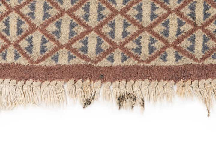 3' 4 x 4' 11 Hand Knotted Bokhara Oriental Wool Rug