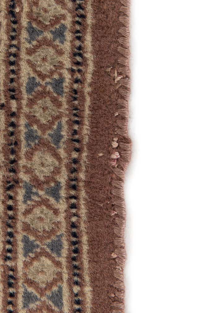 3' 4 x 4' 11 Hand Knotted Bokhara Oriental Wool Rug