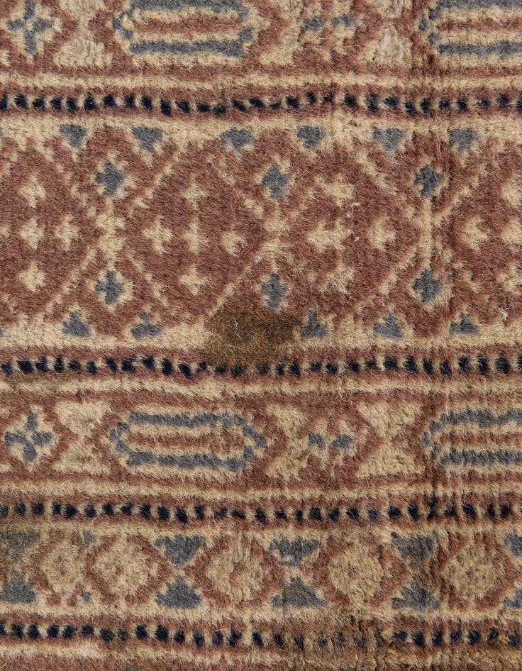 Detail image of 3' 4 x 4' 11  Hand Knotted Bokhara Oriental Wool Rug