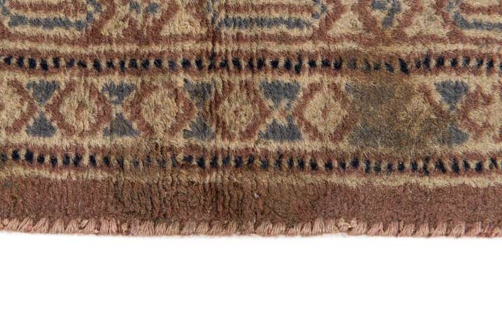 3' 4 x 4' 11 Hand Knotted Bokhara Oriental Wool Rug