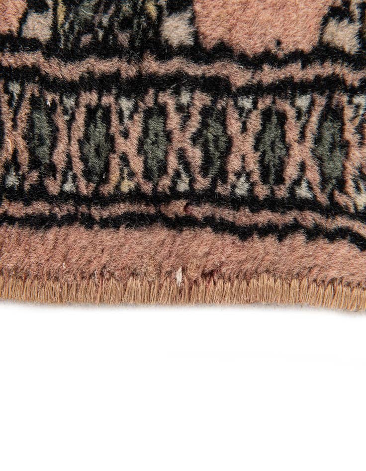 Detail image of 1' 1 x 1' 11  Hand Knotted Bokhara Oriental Wool Rug