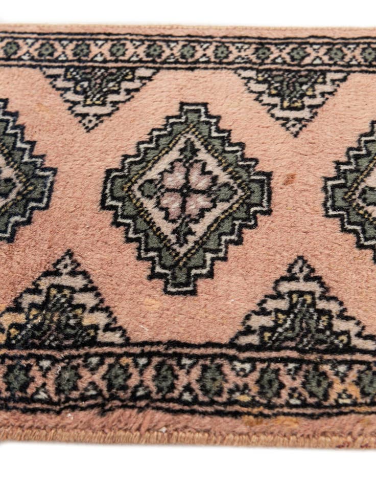 Detail image of 1' 1 x 1' 11  Hand Knotted Bokhara Oriental Wool Rug