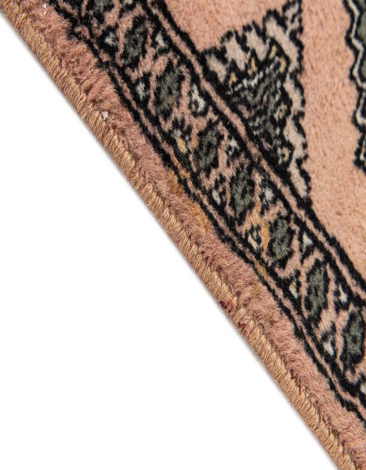 Detail image of 1' 1 x 1' 11  Hand Knotted Bokhara Oriental Wool Rug