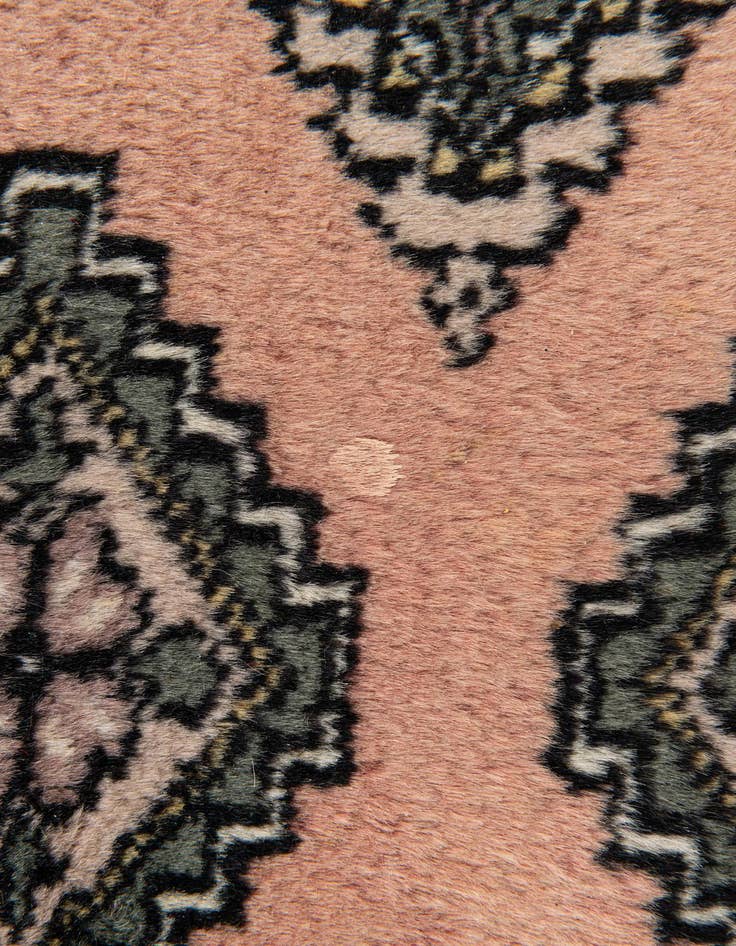 Detail image of 1' 1 x 1' 11  Hand Knotted Bokhara Oriental Wool Rug
