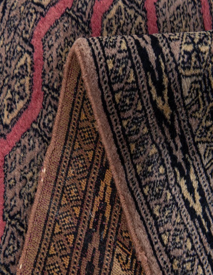 Detail image of 3' x 4' 11  Hand Knotted Bokhara Oriental Wool Rug