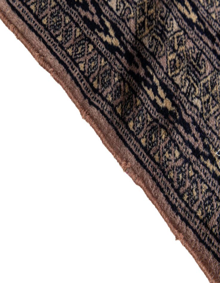 Detail image of 3' x 4' 11  Hand Knotted Bokhara Oriental Wool Rug