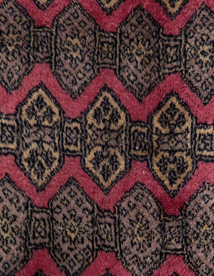 Detail image of 3' x 4' 11  Hand Knotted Bokhara Oriental Wool Rug