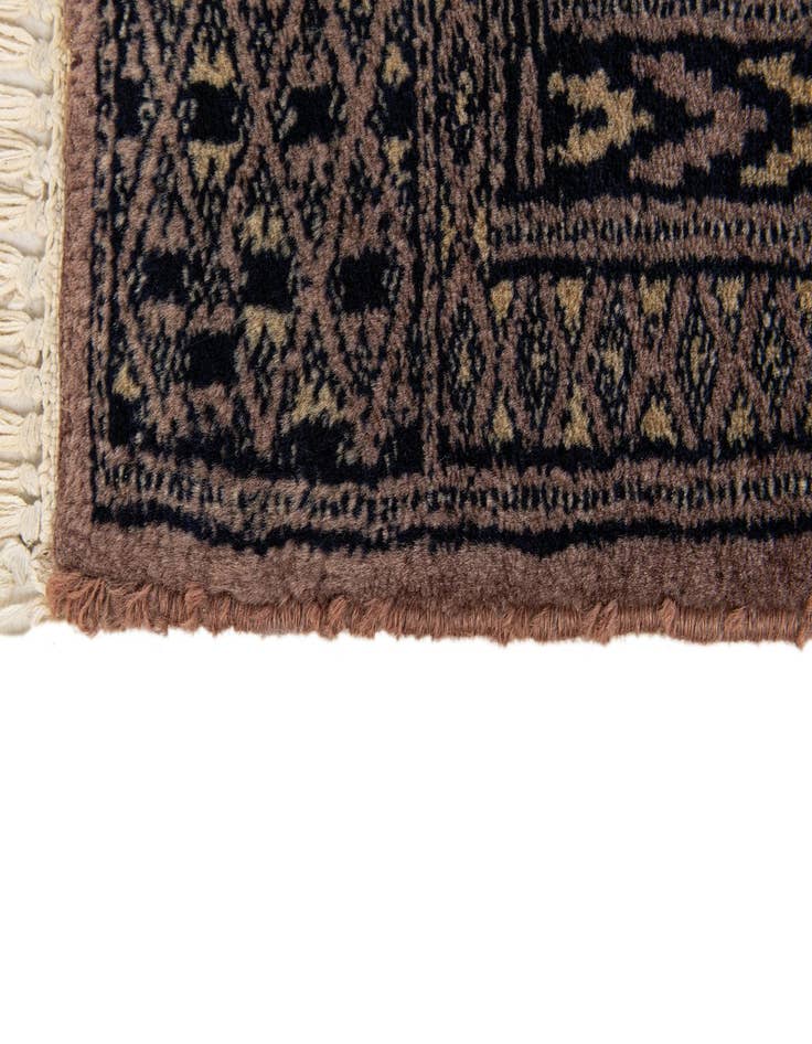 Detail image of 3' x 4' 11  Hand Knotted Bokhara Oriental Wool Rug