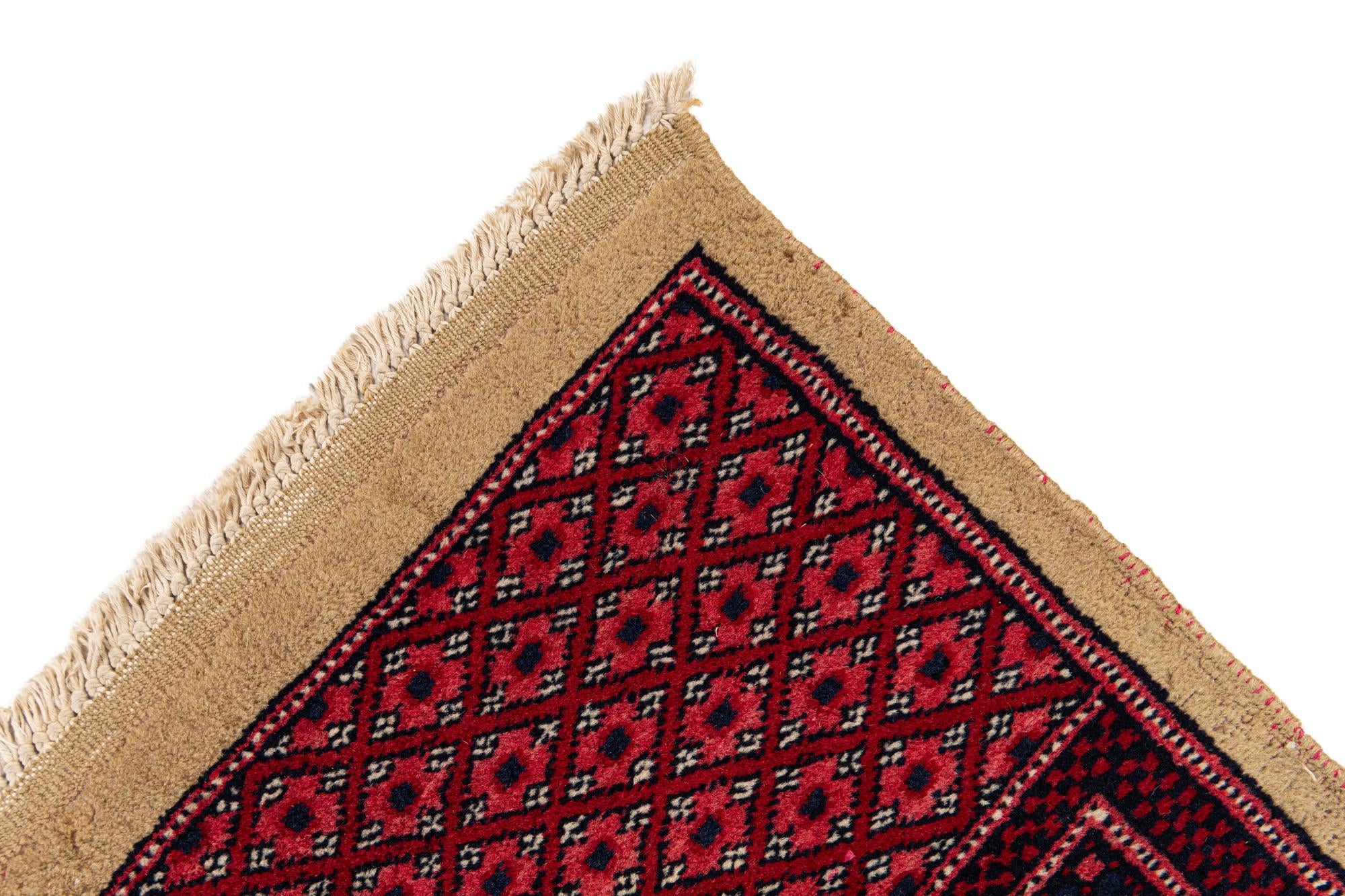 6' 10 x 10' 8 Hand Knotted Bokhara Oriental Wool Rug