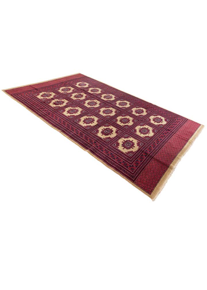 6' 10 x 10' 8 Hand Knotted Bokhara Oriental Wool Rug