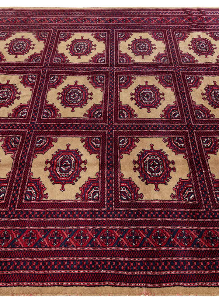 6' 10 x 10' 8 Hand Knotted Bokhara Oriental Wool Rug