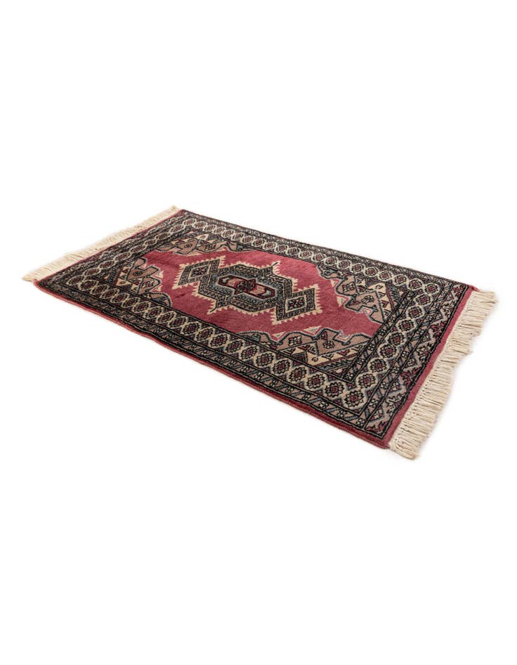 Detail image of 2' 1 x 3' 4 Hand Knotted Bokhara Oriental Wool Rug