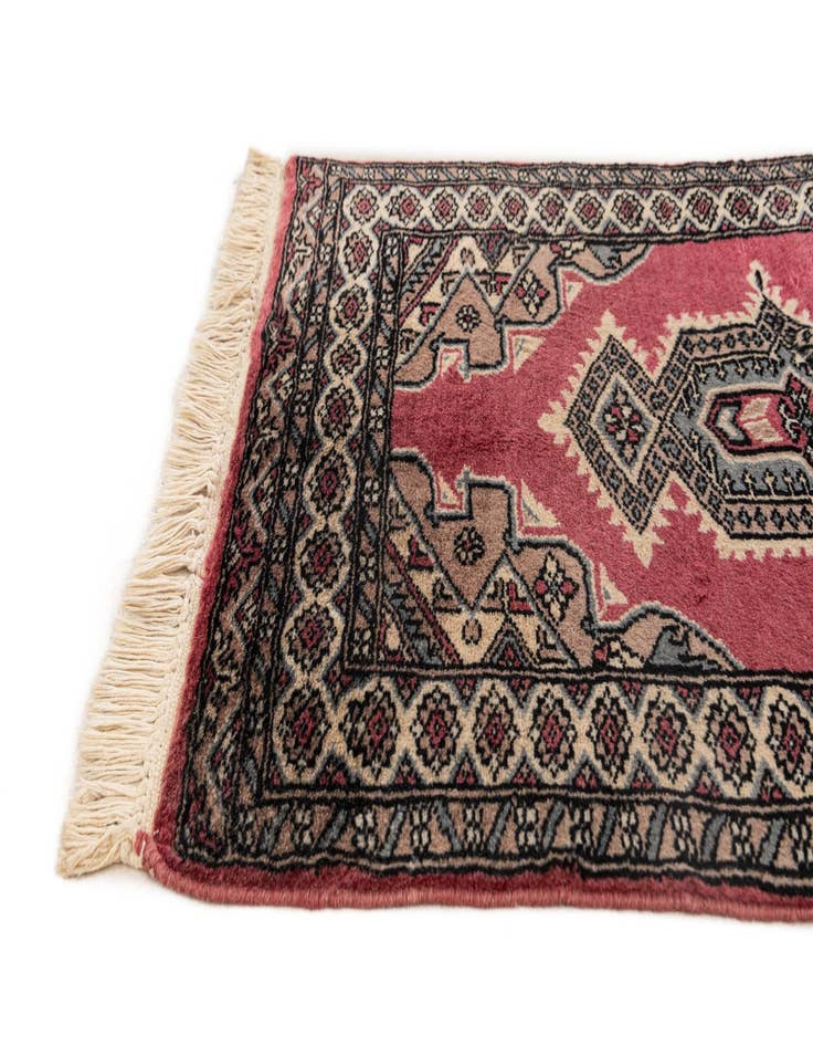 Detail image of 2' 1 x 3' 4  Hand Knotted Bokhara Oriental Wool Rug