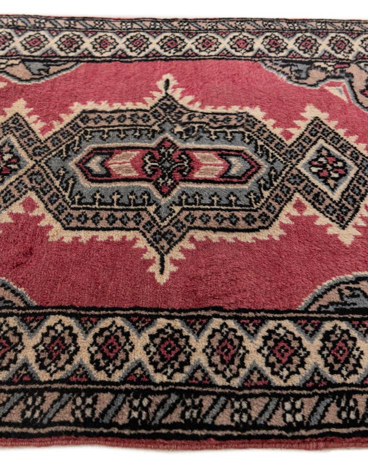 Detail image of 2' 1 x 3' 4 Hand Knotted Bokhara Oriental Wool Rug
