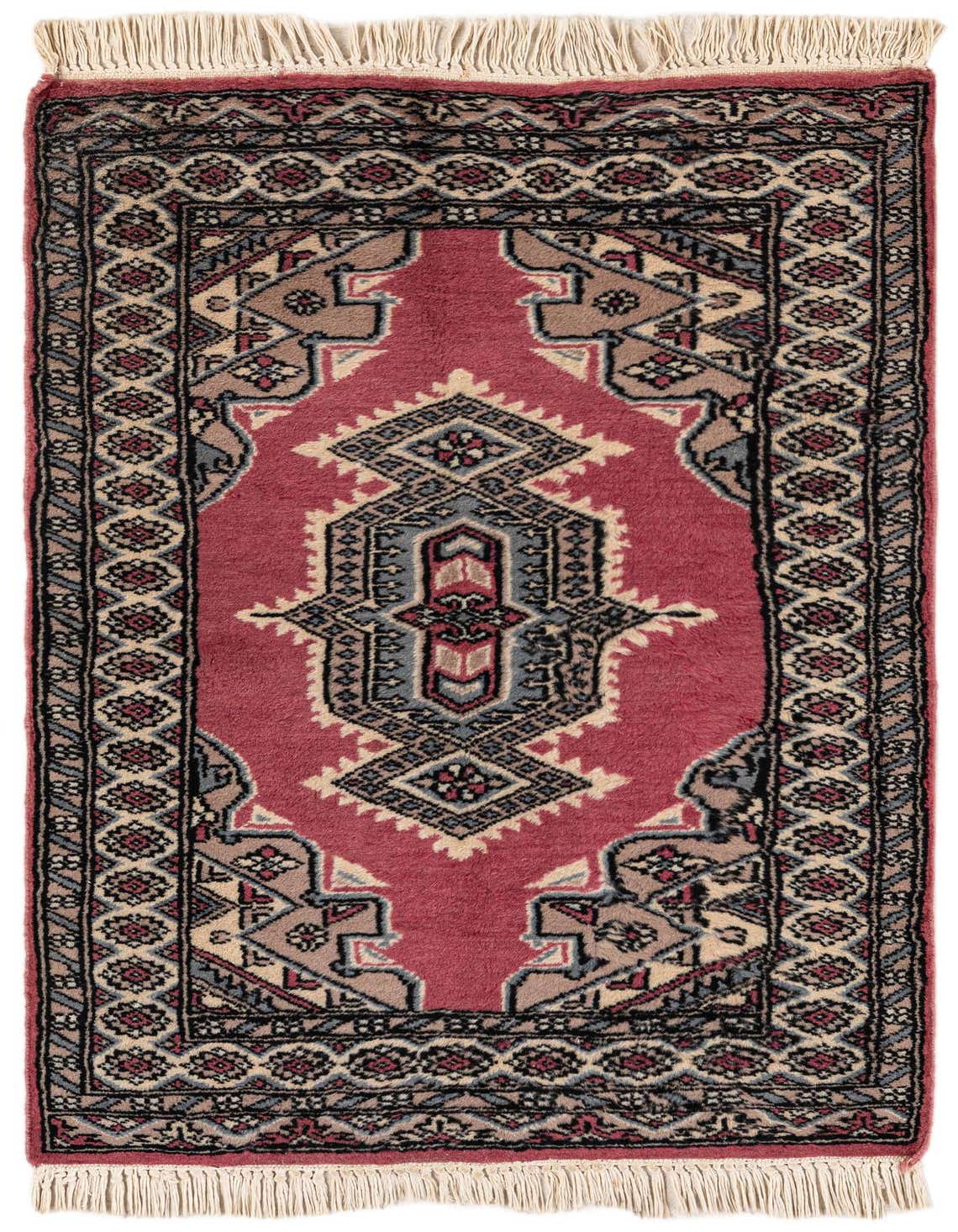 2' 1 x 3' 4 Hand Knotted Bokhara Oriental Wool Rug