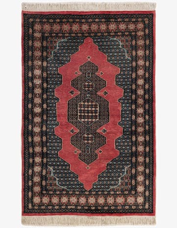 4' 2 x 6' 3 Hand Knotted Bokhara Rug