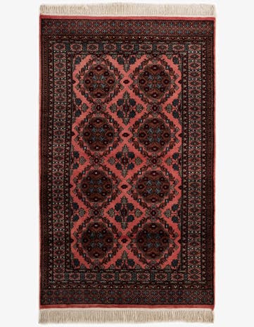 4' 2 x 6' 11 Hand Knotted Bokhara Wool Rug