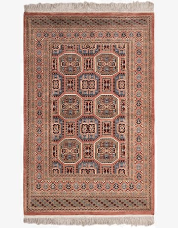 4' 2 x 6' 6 Hand Knotted Bokhara Rug