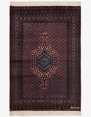 4' 3 x 6' 2 Hand Knotted Bokhara Wool Rug