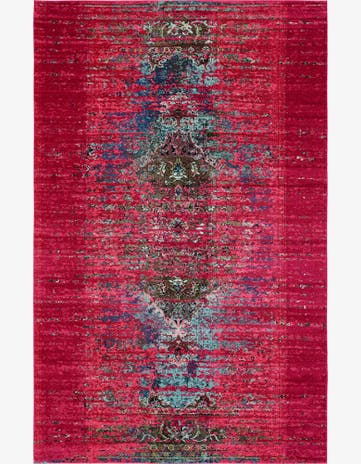 Pink Washable Carnevale Rug
