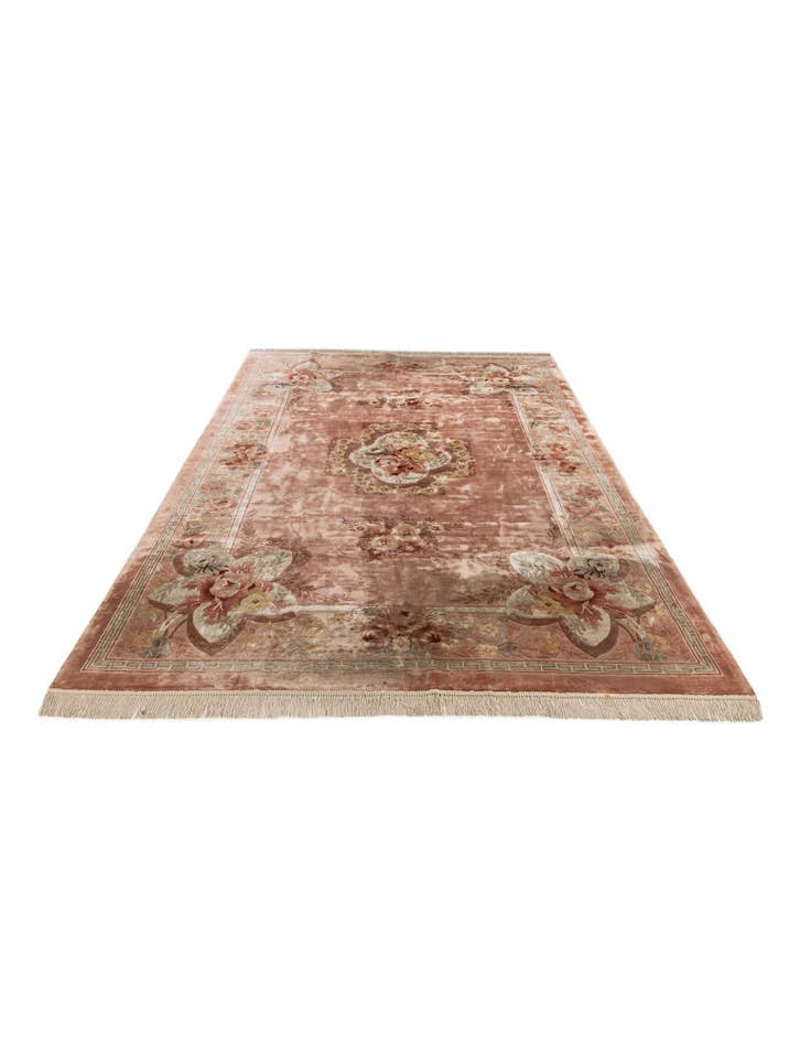 Detail image of 7' x 10' 2  Hand Knotted Carved Pekin Oriental Wool Rug