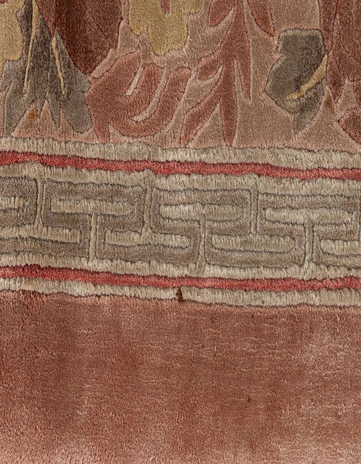 Detail image of 7' x 10' 2  Hand Knotted Carved Pekin Oriental Wool Rug