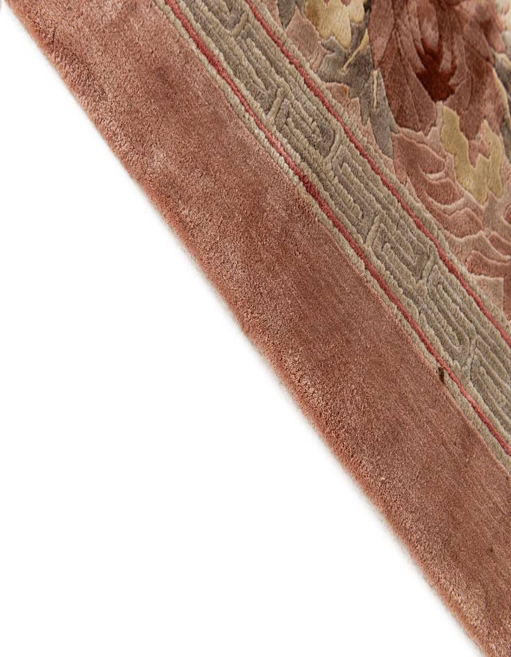 Detail image of 7' x 10' 2  Hand Knotted Carved Pekin Oriental Wool Rug