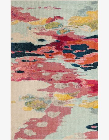 Pink Washable Casablanca Rug