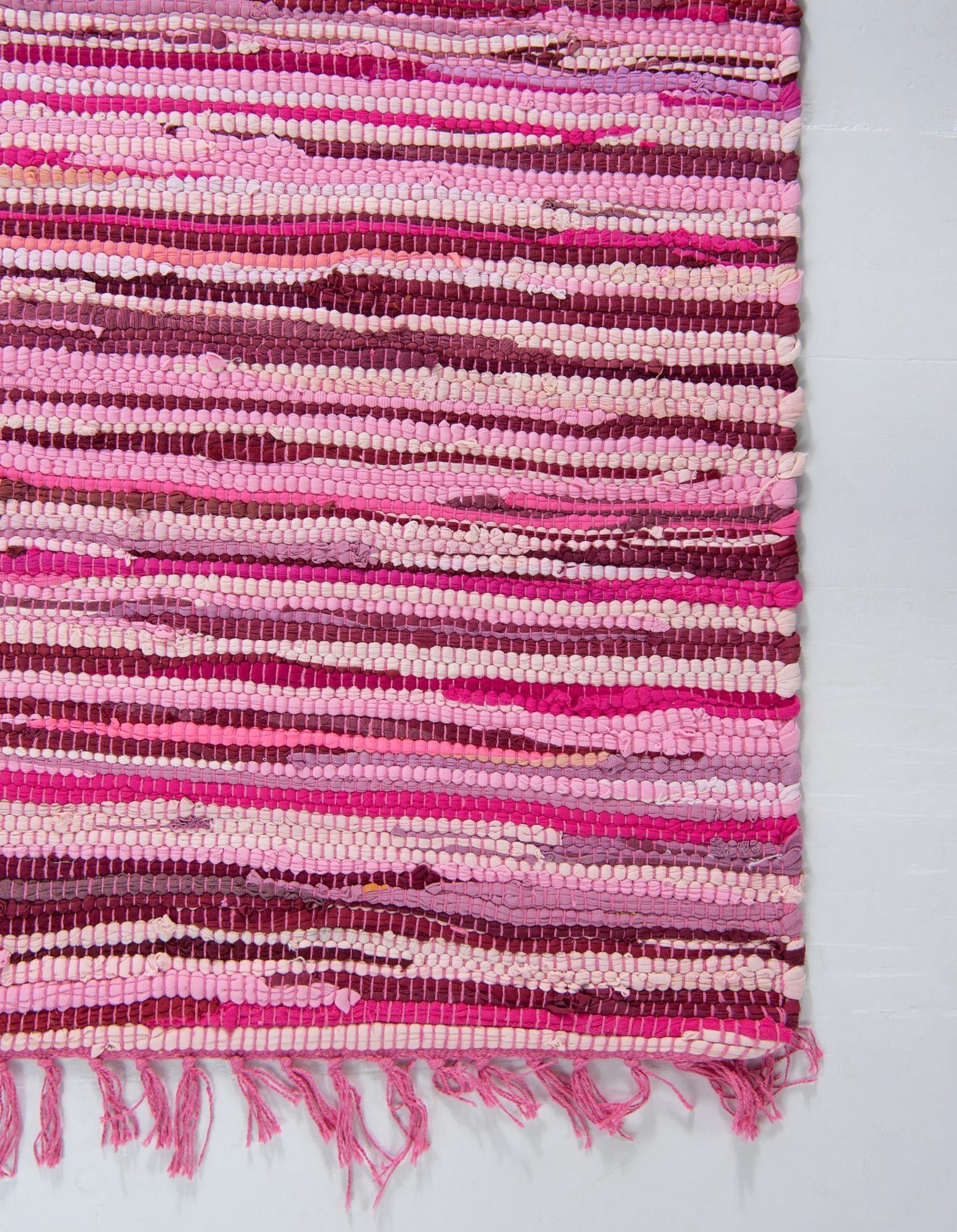 5' x 8' Hand Woven Chindi Cotton Rug