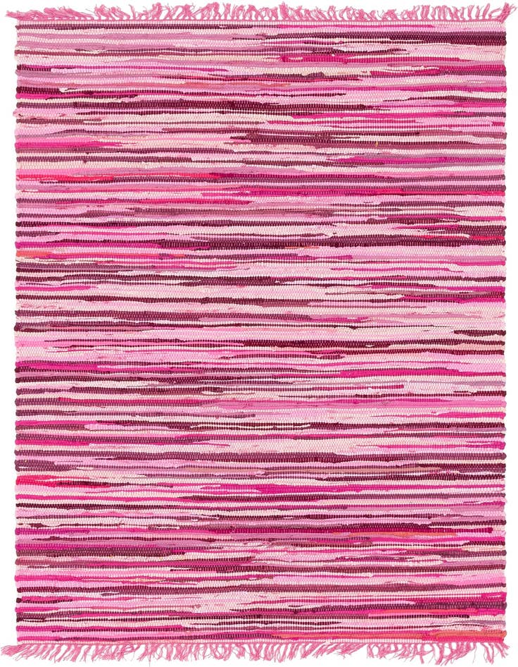 Detail image of 4' x 6' Hand Woven Chindi Cotton Rug