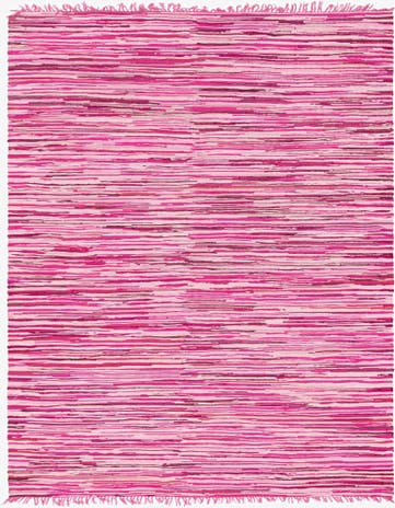 Pink Hand Woven Chindi Cotton Rug
