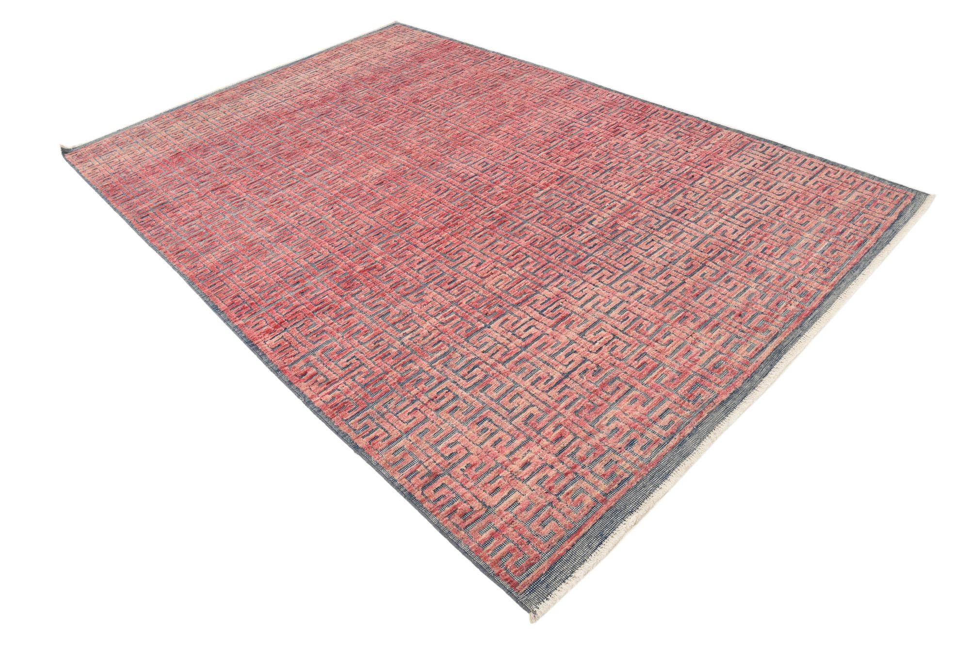 6' 8 x 10' 1 Hand Knotted Darya Wool Rug