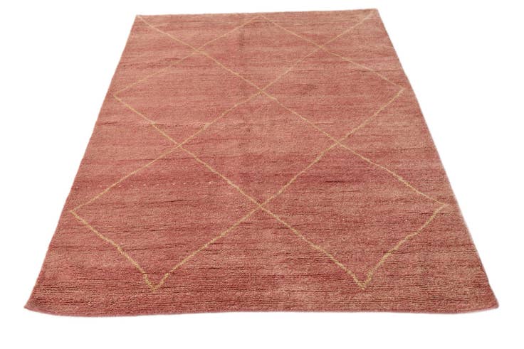 Detail image of 4' 8 x 6' 9 Hand Knotted Darya Wool Rug