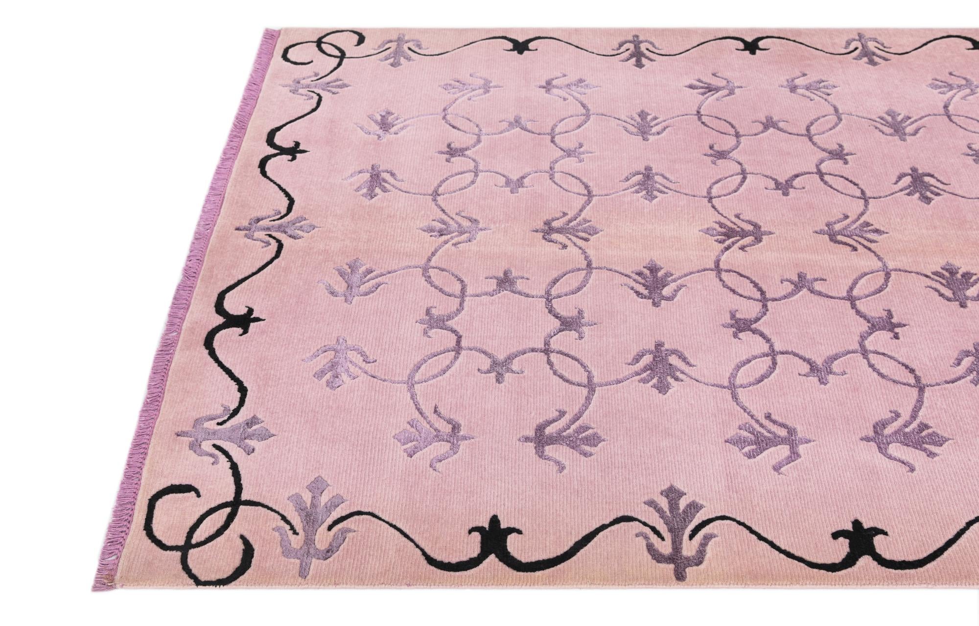 4' 6 x 6' 6 Hand Knotted Darya Wool Rug