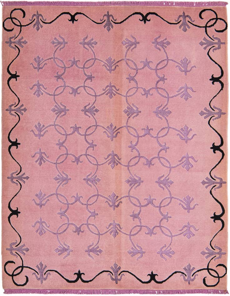 Detail image of 4' 6 x 6' 6 Hand Knotted Darya Wool Rug