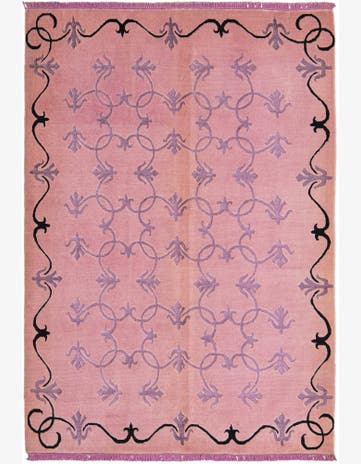 4' 6 x 6' 6 Hand Knotted Darya Wool Rug