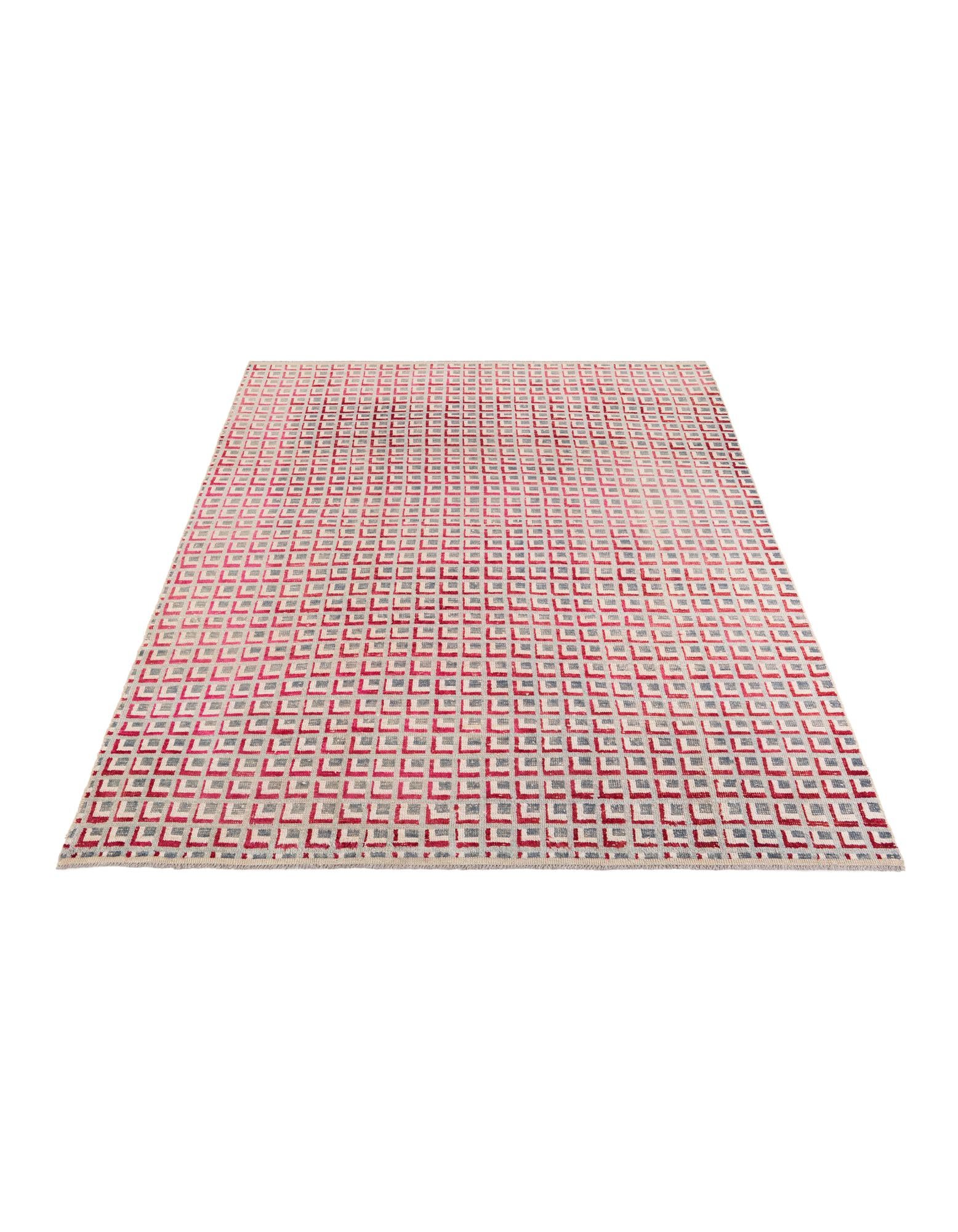 8' 6 x 10' 3 Hand Knotted Darya Wool Rug