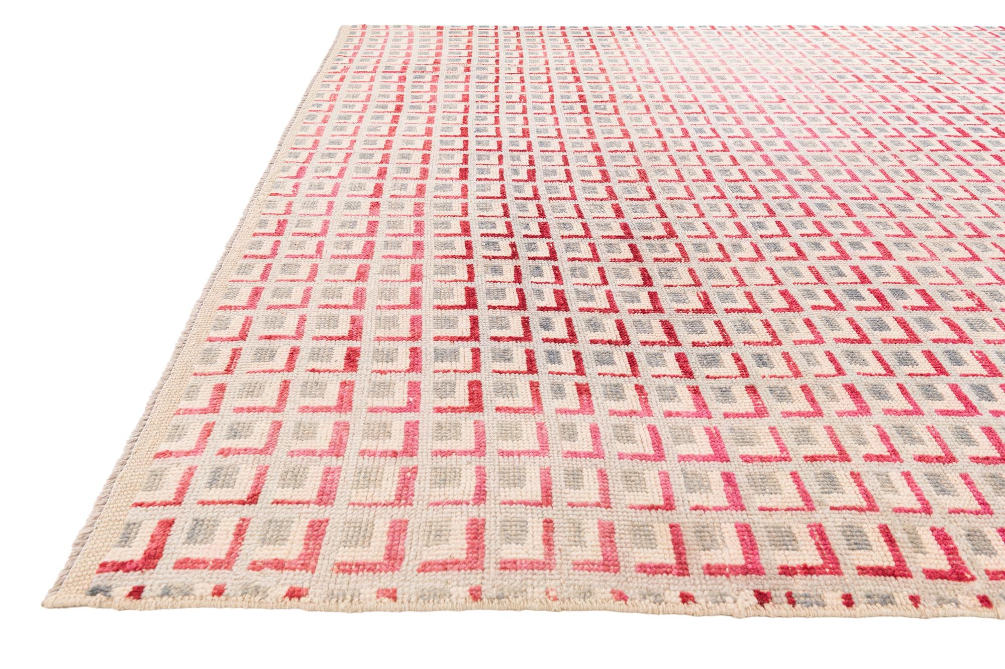 8' 6 x 10' 3 Hand Knotted Darya Wool Rug