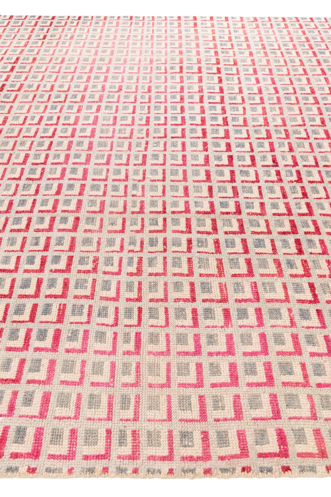 8' 6 x 10' 3 Hand Knotted Darya Wool Rug