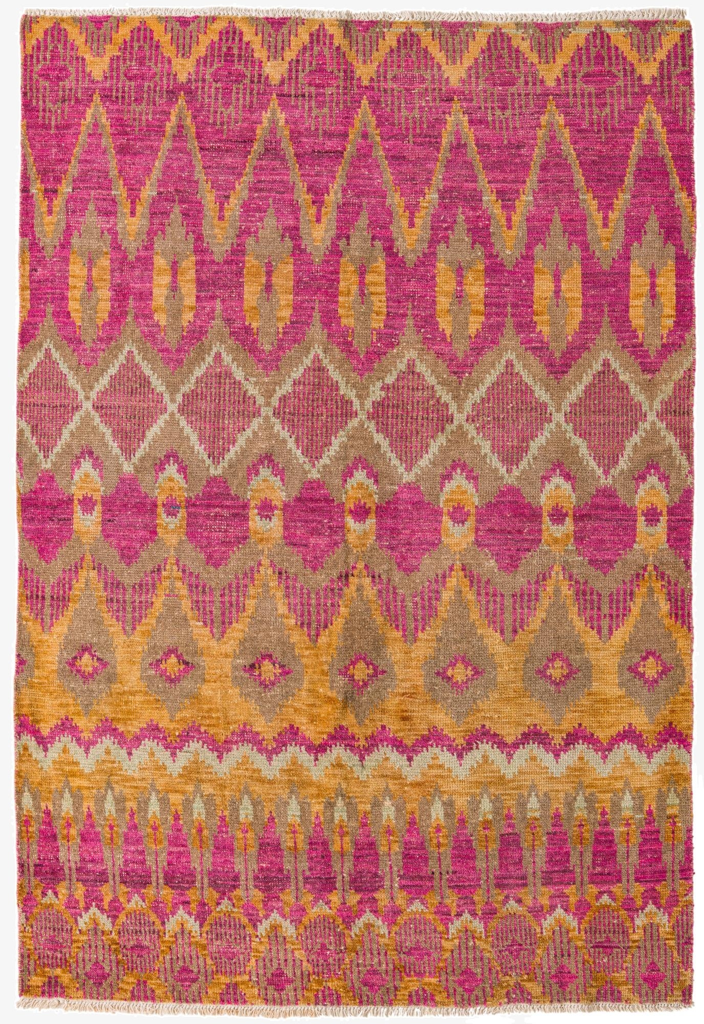 5' 8 x 8' 2 Hand Knotted Darya Wool Rug