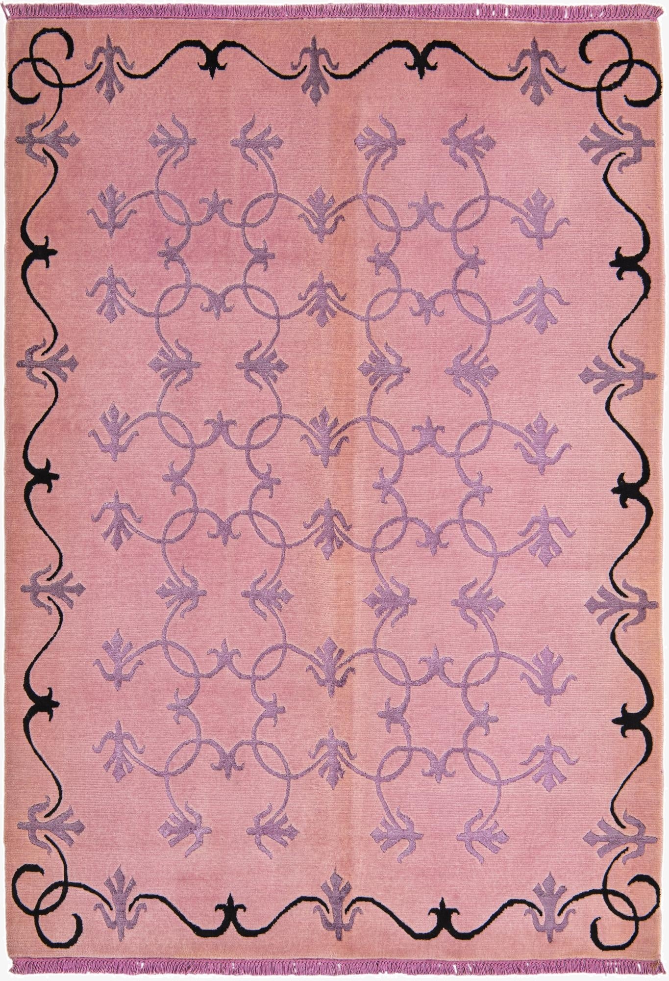 4' 6 x 6' 6  Hand Knotted Darya Wool Rug