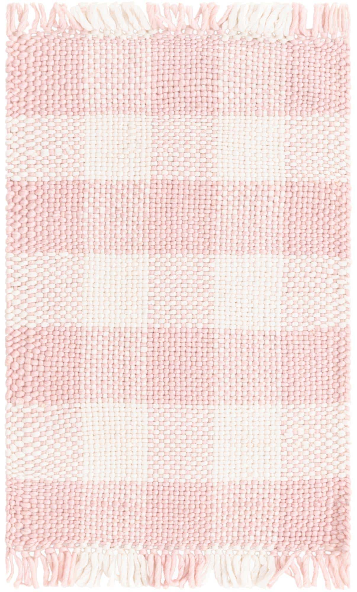 2' 2 x 3' Easy-Clean Eco Plaid Washable Indoor / Outdoor Rug