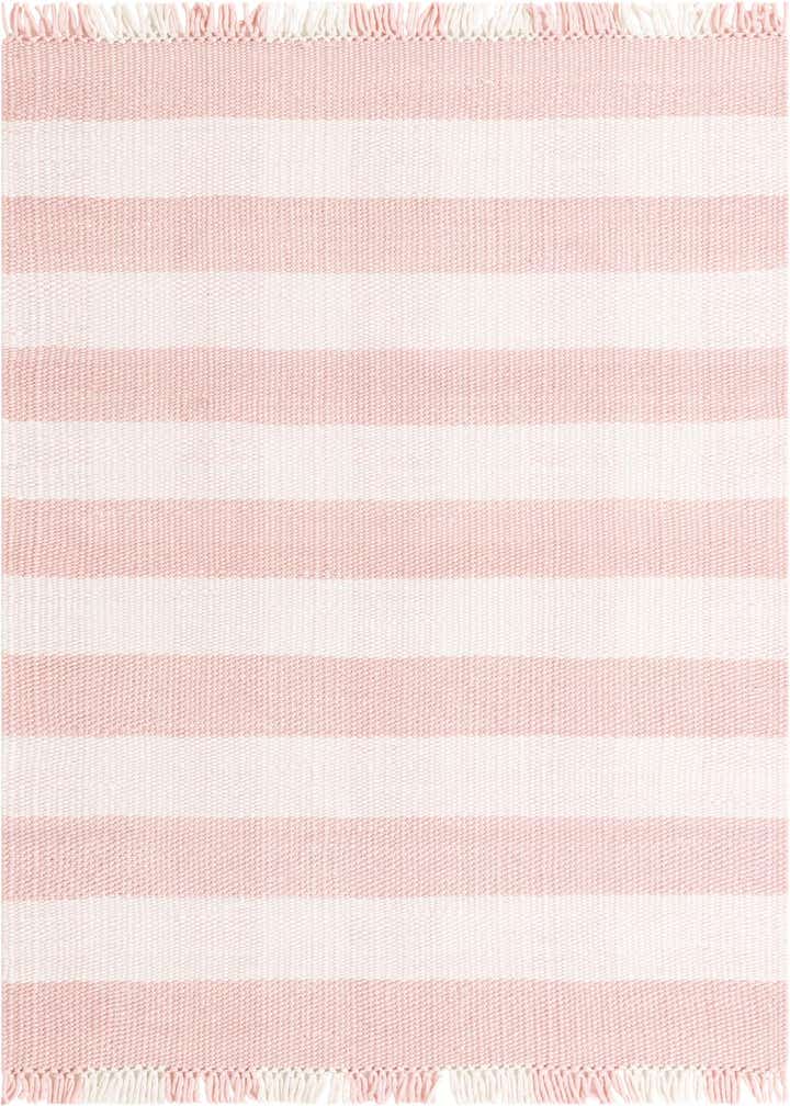 5' 3 x 8' Easy-Clean Eco Plaid Washable Indoor / Outdoor Rug