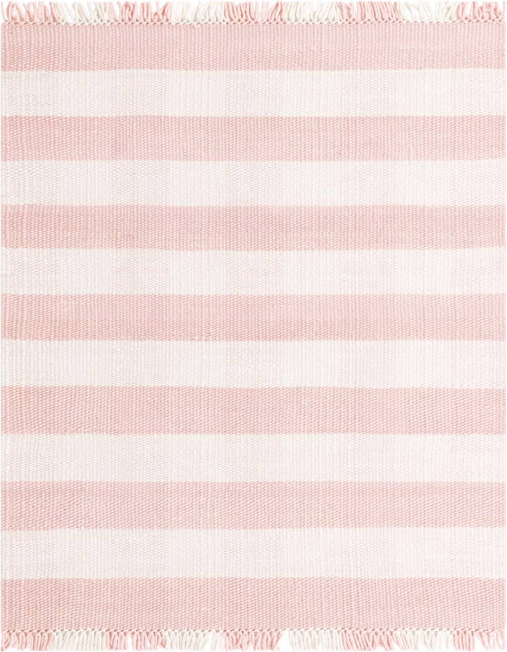 Detail image of 5' 3 x 8' Easy-Clean Eco Plaid Washable Indoor / Outdoor Rug