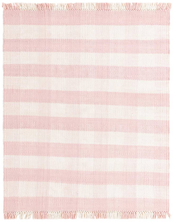 Detail image of 6' x 9' Easy-Clean Eco Plaid Washable Indoor / Outdoor Rug