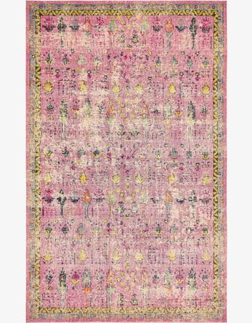 Pink Washable El Paso Rug