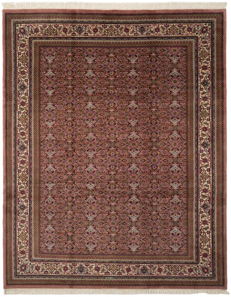 Detail image of 8' 4 x 11' 5 Hand Knotted Farahan Wool Rug